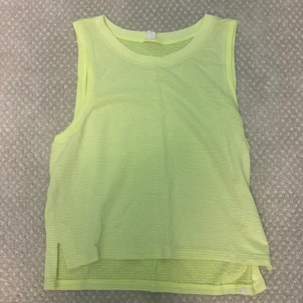 Lululemon yellow tank size 4